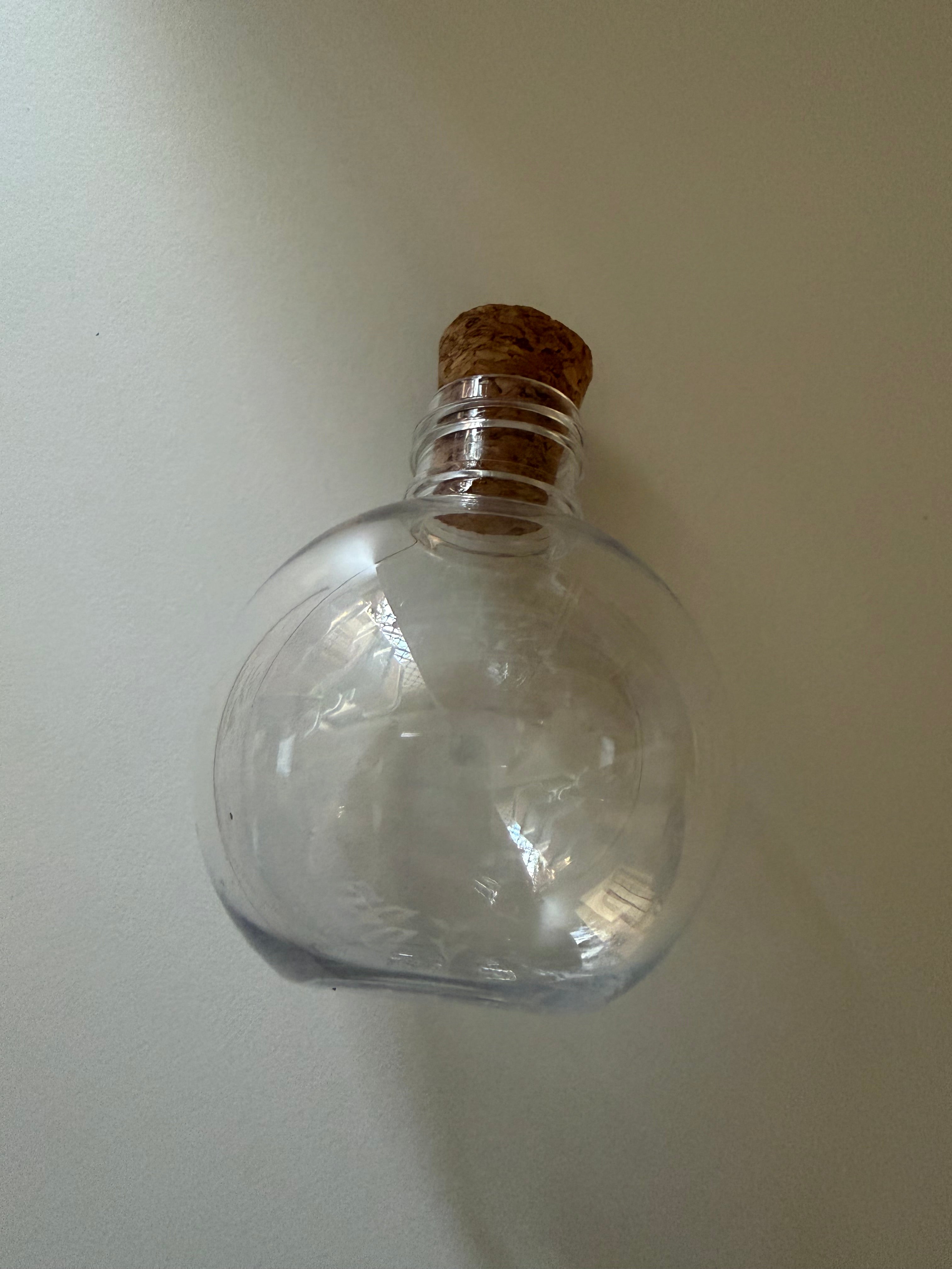 Plastic Potion Bottle With Cork Lid